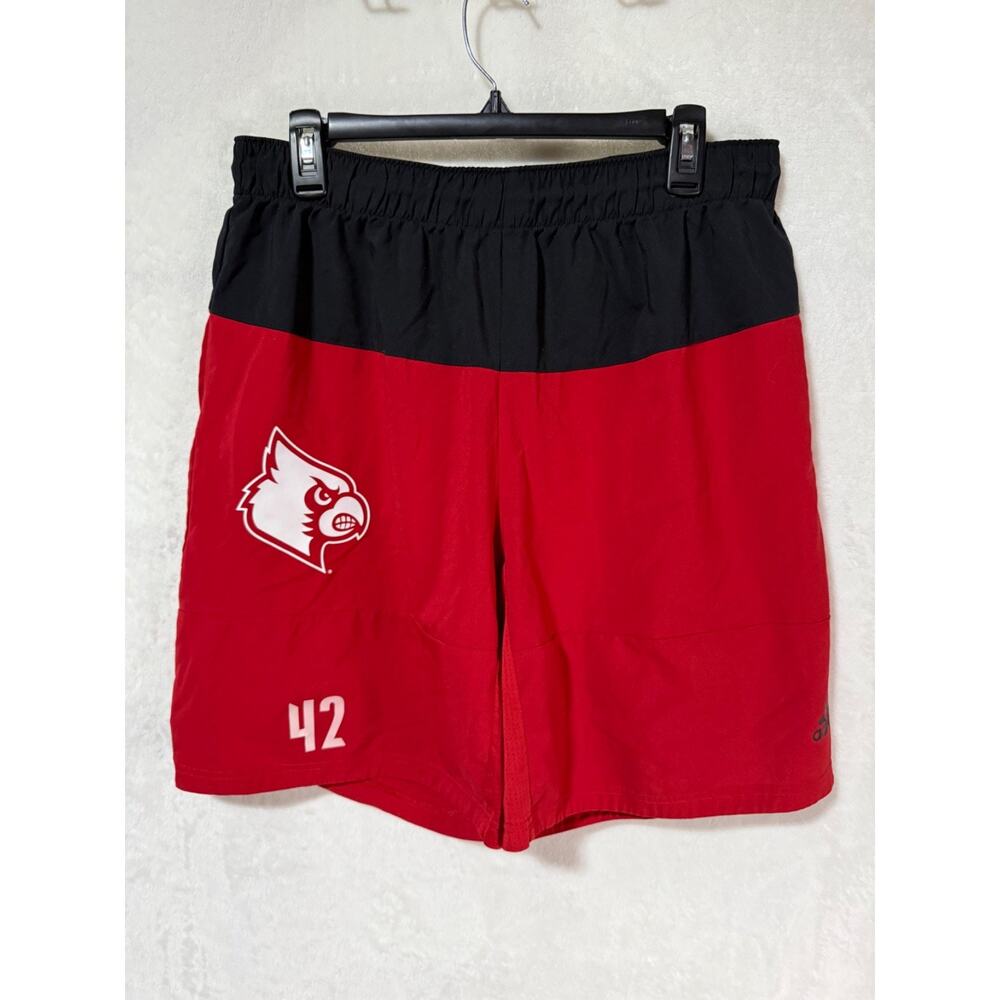 Adidas Louisville Cardinals Football Patrick Otter 42 Training Shorts Size L